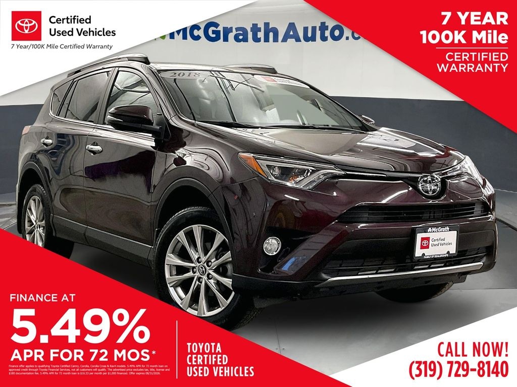 Certified 2018 Toyota RAV4 Limited SUV