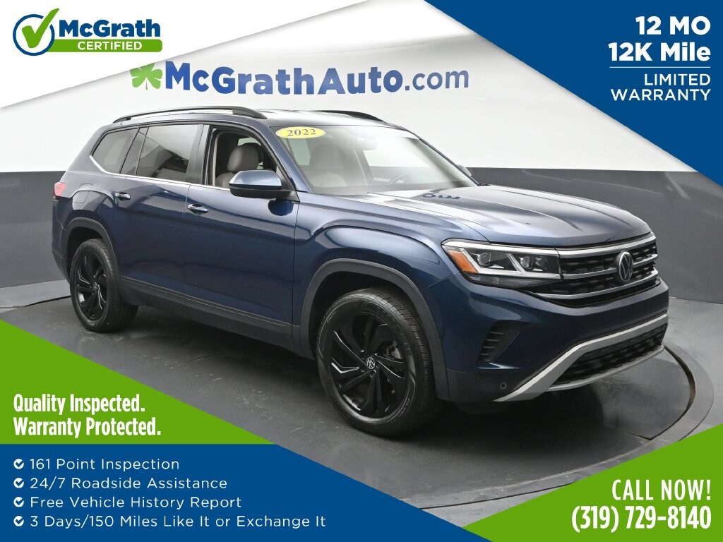 Certified 2022 Volkswagen Atlas 3.6L V6 SE w/Technology SUV