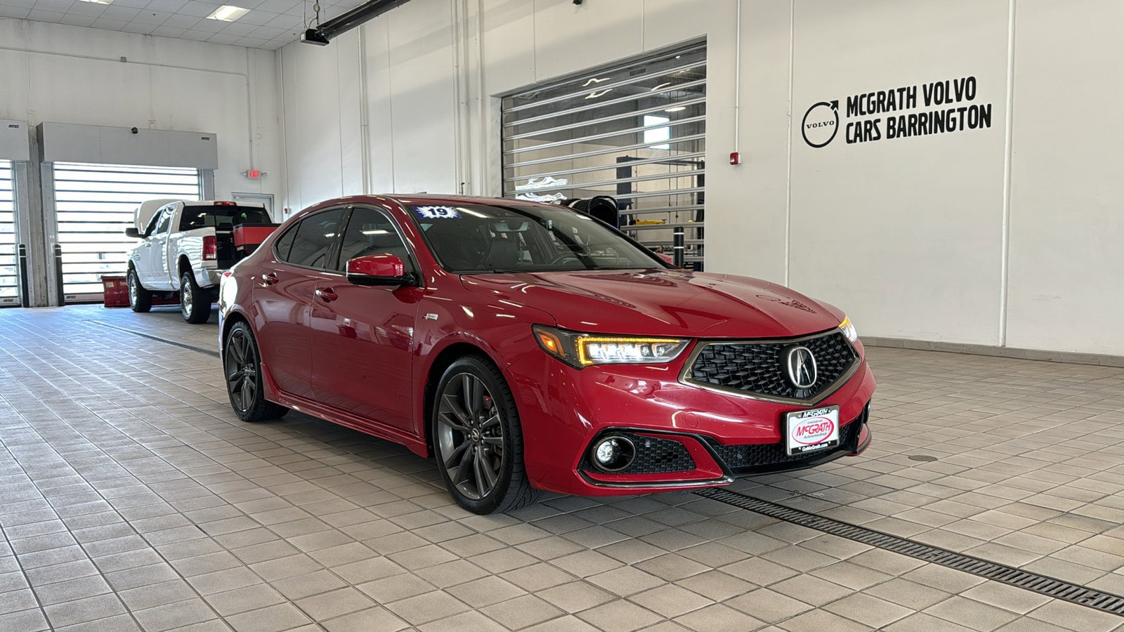 Used 2019 Acura TLX Technology & A-Spec Pack with VIN 19UUB1F61KA002111 for sale in Barrington, IL