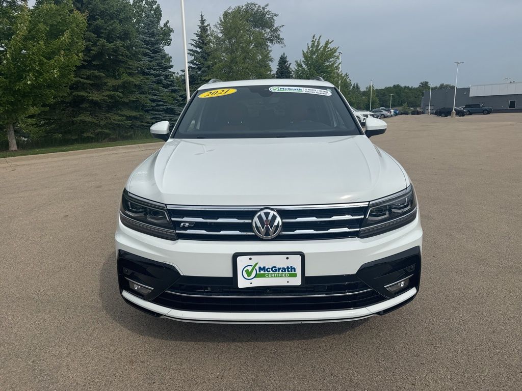 Used 2021 Volkswagen Tiguan SEL Premium R-Line with VIN 3VV4B7AXXMM046634 for sale in Dubuque, IA