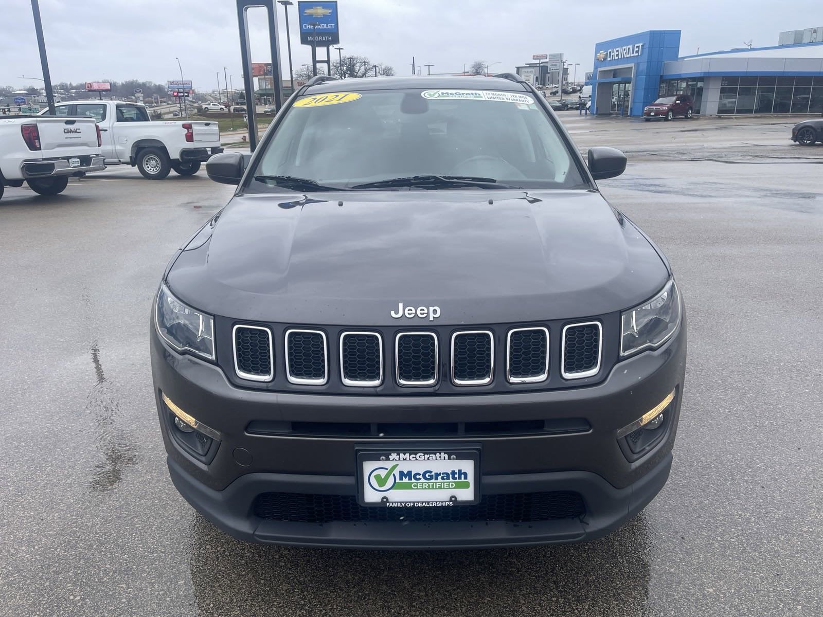 Used 2021 Jeep Compass Latitude with VIN 3C4NJDBB1MT517597 for sale in Dubuque, IA