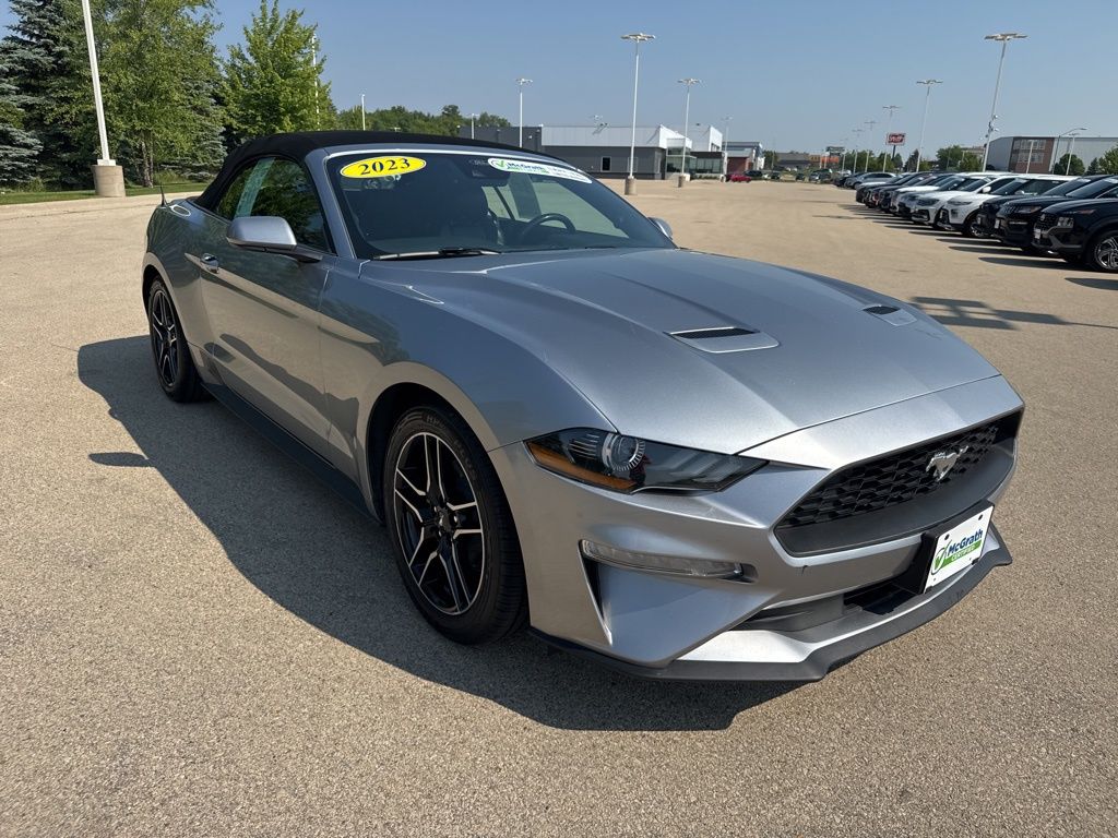 Used 2023 Ford Mustang EcoBoost Premium with VIN 1FATP8UH2P5110560 for sale in Dubuque, IA