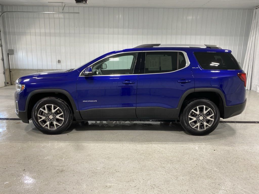 Used 2023 GMC Acadia SLE with VIN 1GKKNRL4XPZ112215 for sale in Alpena, MI