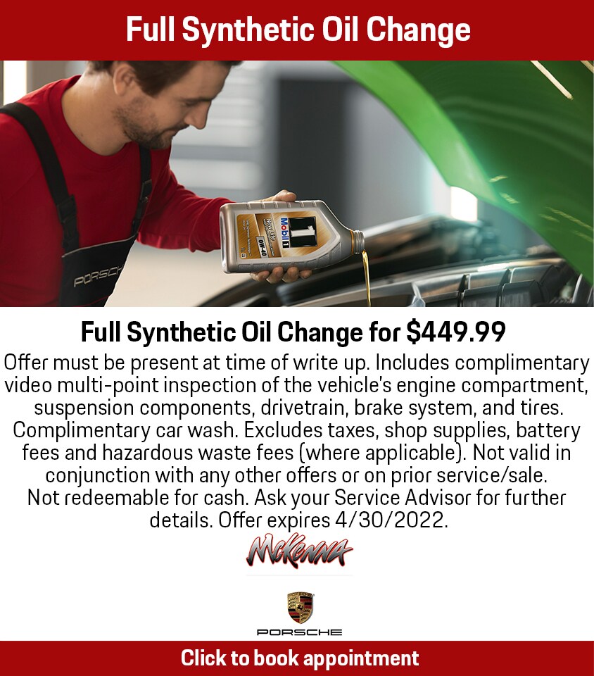 Service Specials Available in Norwalk, CA McKenna Porsche