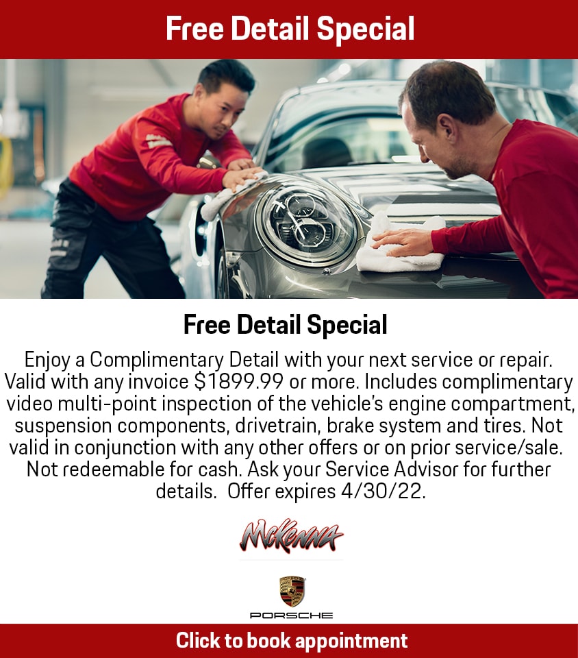 Service Specials Available in Norwalk, CA McKenna Porsche
