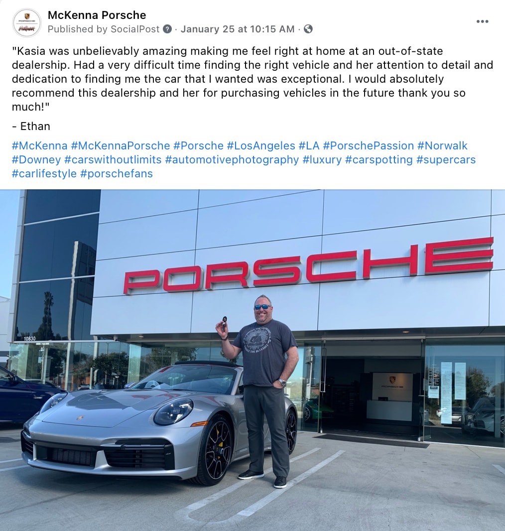 Customer Reviews | McKenna Porsche