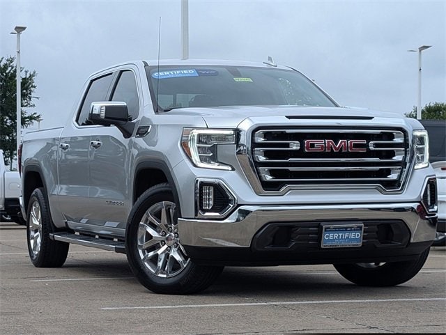 Certified 2021 GMC Sierra 1500 SLT with VIN 3GTP8DED5MG230192 for sale in Mckinney, TX