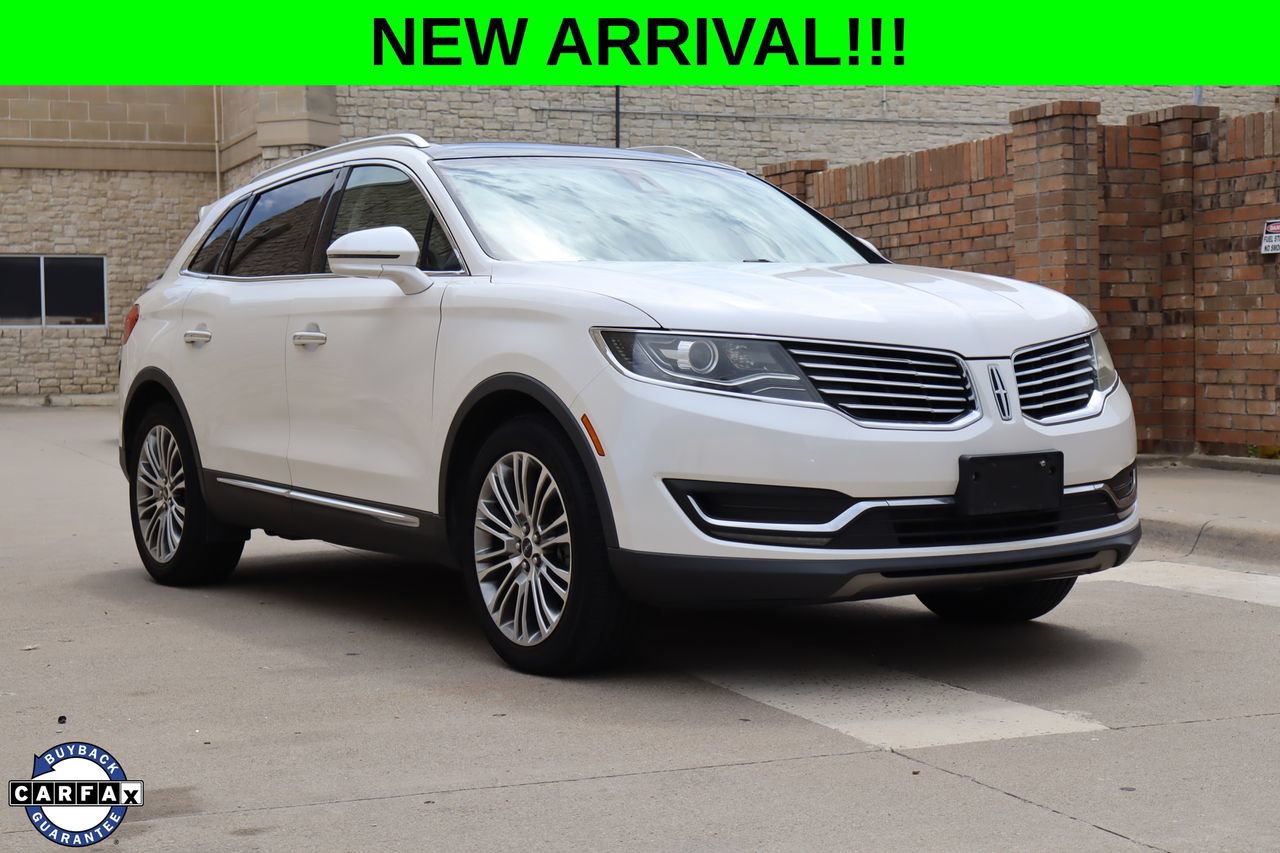 White 2016 Lincoln MKX SUV / Crossover Front-Wheel Drive Automatic
