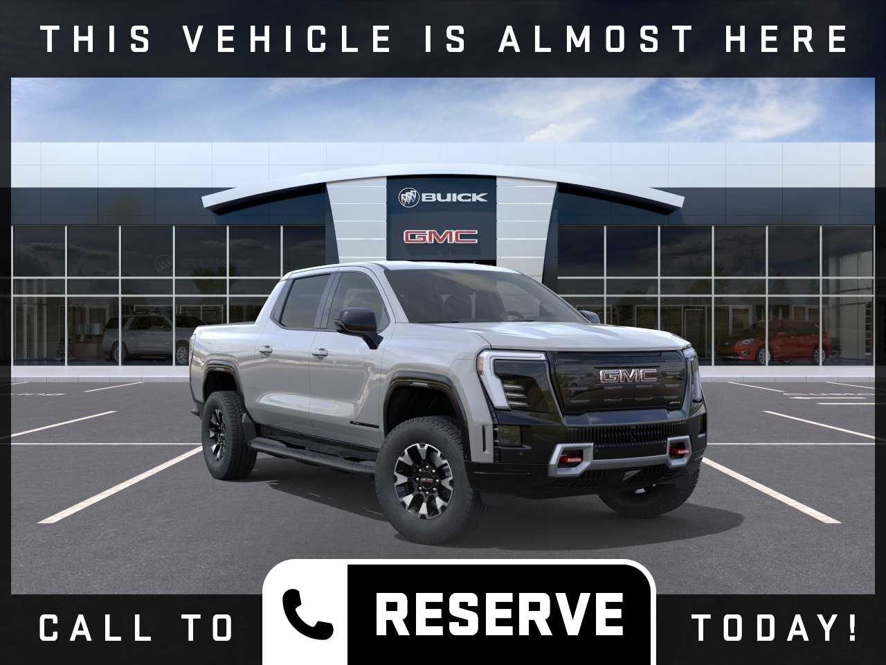 Thunderstorm Gray 2026 GMC Sierra EV Pickup Truck All-Wheel Drive Automatic