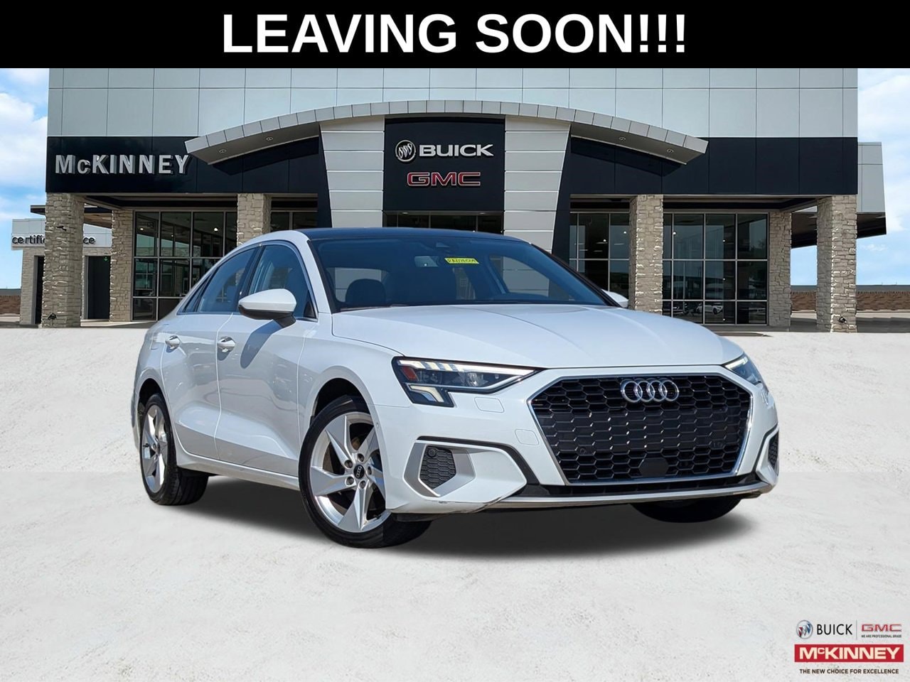 White 2024 Audi A3 Sedan Front-Wheel Drive Automatic