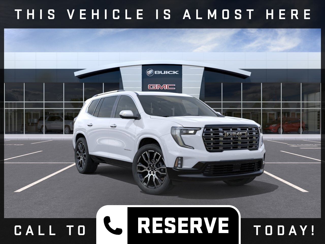 Glacier White Tricoat 2026 GMC Acadia SUV / Crossover Front-Wheel Drive Automatic