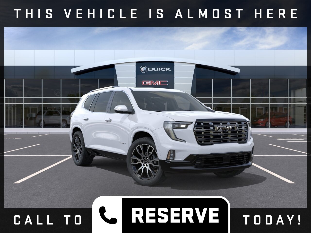 Glacier White Tricoat 2026 GMC Acadia SUV / Crossover Front-Wheel Drive Automatic
