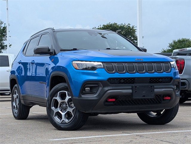 Used 2022 Jeep Compass Trailhawk with VIN 3C4NJDDB5NT159810 for sale in Mckinney, TX