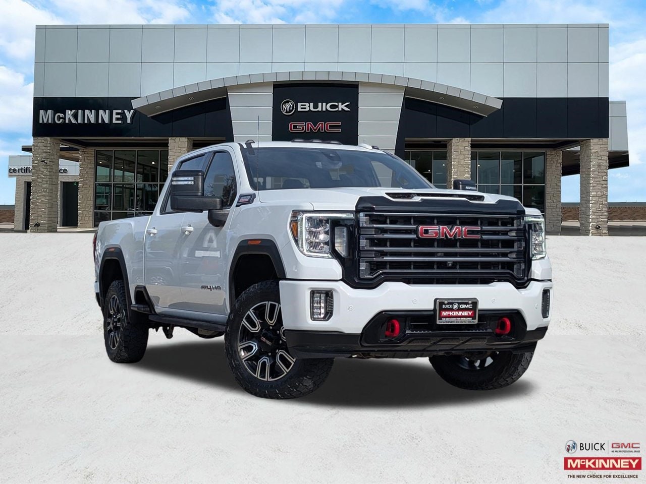 Summit White 2023 GMC Sierra 3500HD Pickup Truck Four-Wheel Drive Automatic