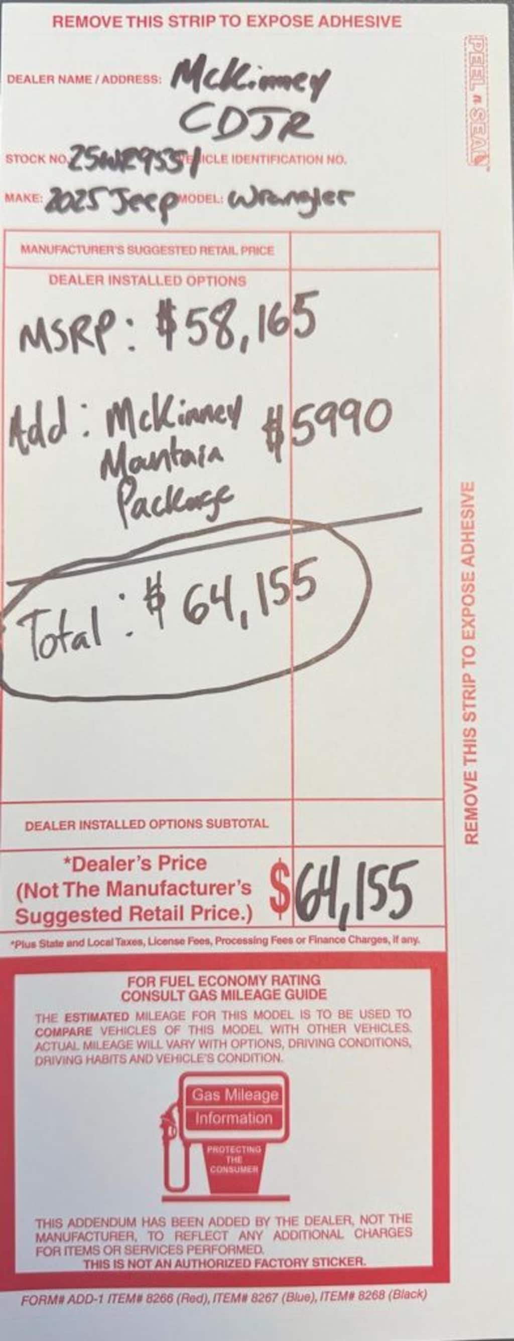 New 2025 Jeep Wrangler 4-DOOR WILLYS Sport Utility