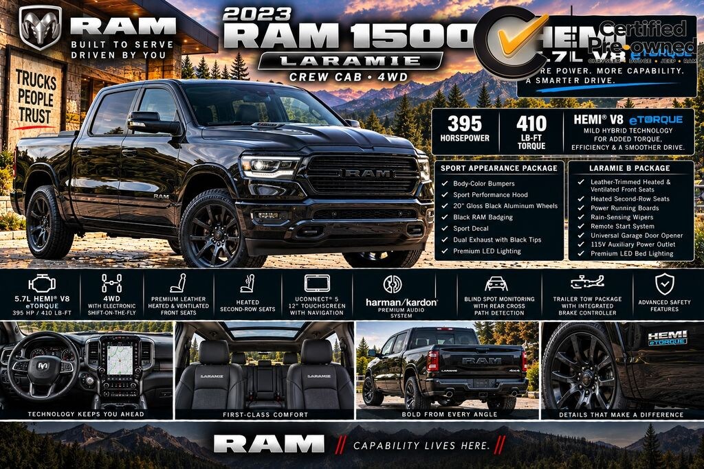 Certified 2023 Ram 1500 Laramie Truck