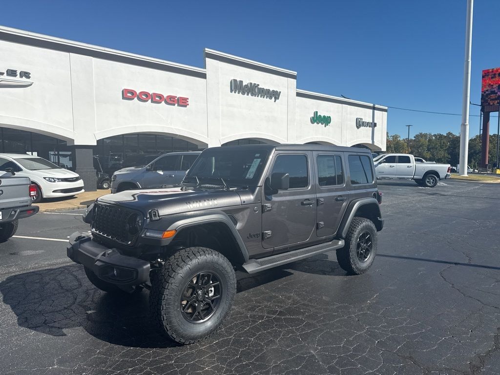 New 2025 Jeep Wrangler 4-DOOR WILLYS Sport Utility