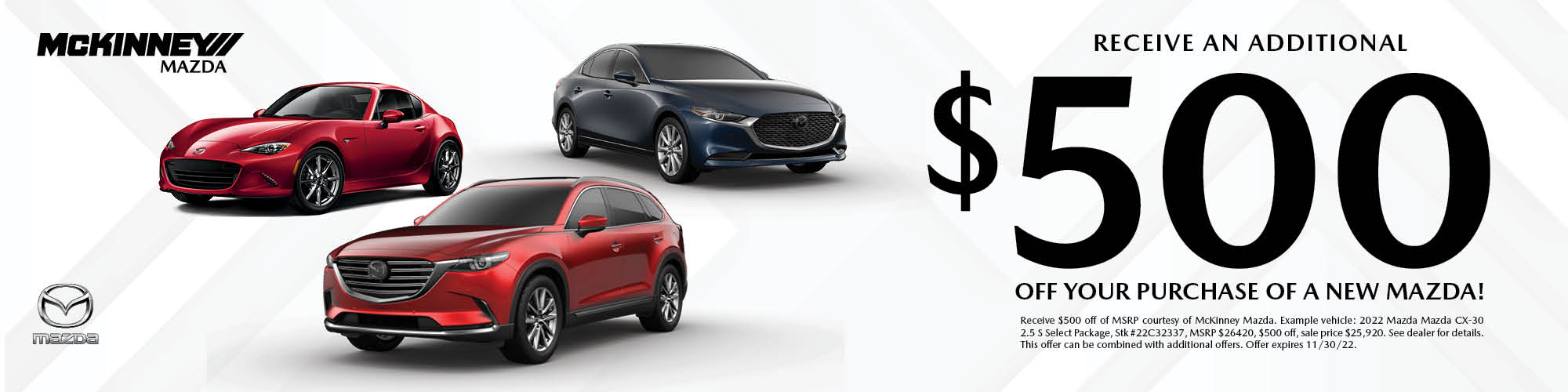 New Vehicle Coupon McKinney Mazda