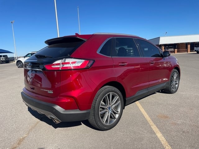 Used 2019 Ford Edge Titanium with VIN 2FMPK3K90KBB21484 for sale in Clinton, OK