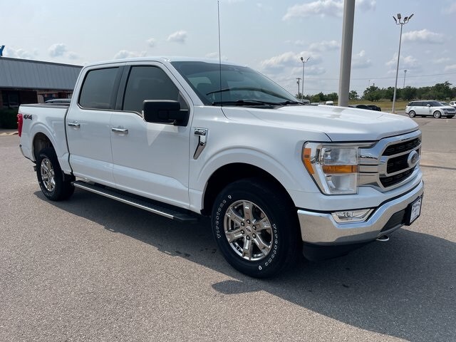 Used 2021 Ford F-150 XLT with VIN 1FTFW1E52MFA54566 for sale in Clinton, OK