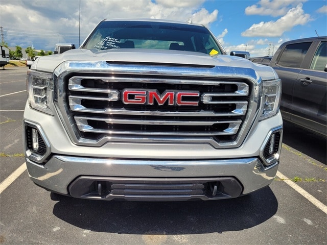 Used 2021 GMC Sierra 1500 SLT with VIN 3GTU9DEL2MG419826 for sale in Little Rock