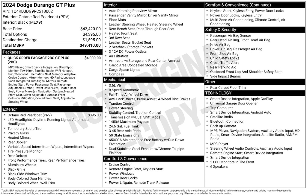 Used 2024 Dodge Durango GT Plus SUV