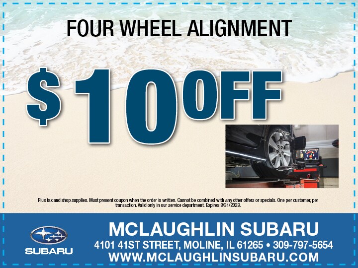 Subaru Service Coupons in Moline, IL McLaughlin Subaru