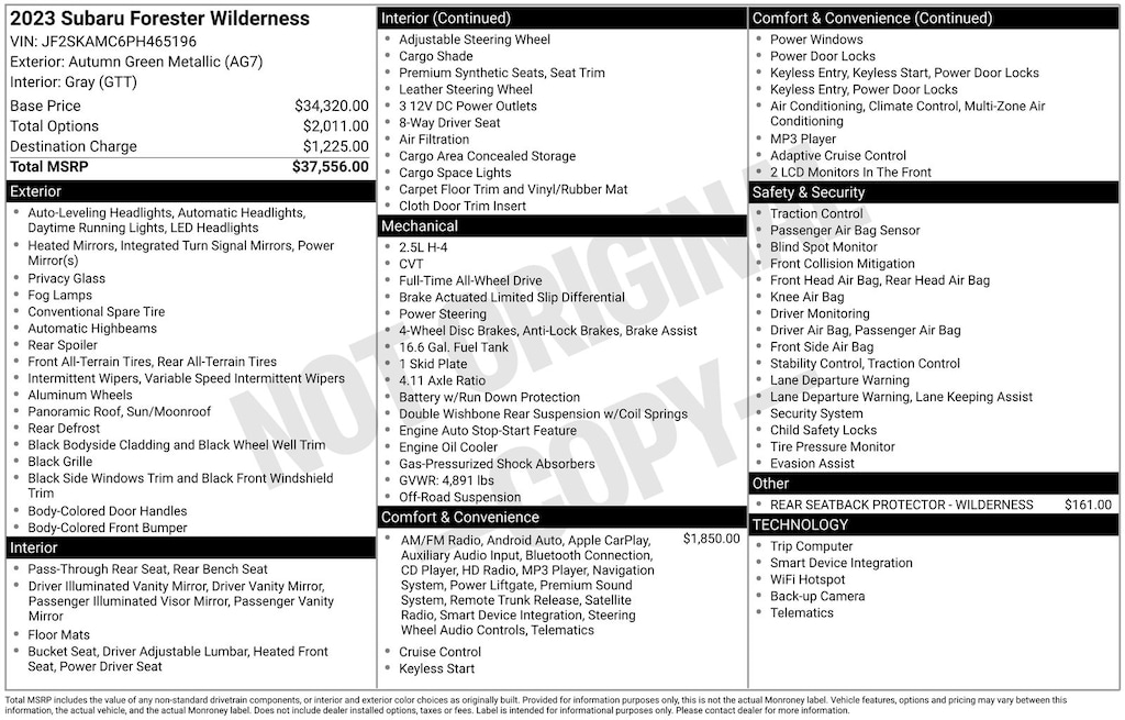 Used 2023 Subaru Forester Wilderness SUV