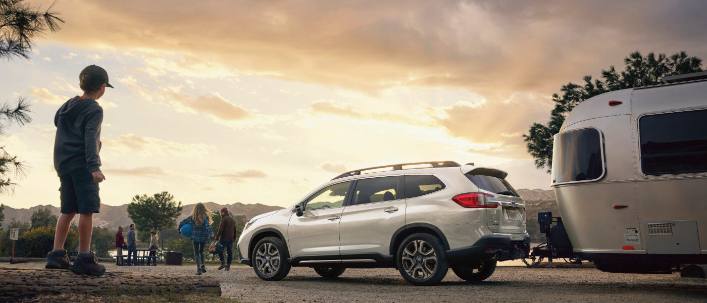 2026 Subaru Ascent Exterior Parked At Family Campsite