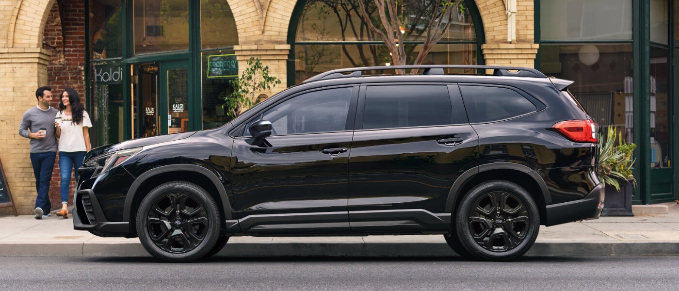 2025 Subaru Ascent Exterior Parked In Front Of Shop