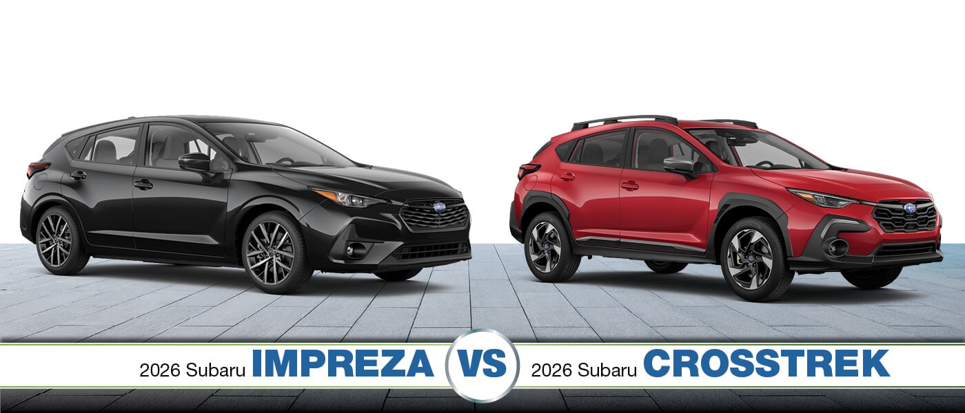 2026 Subaru Impreza vs. Crosstrek