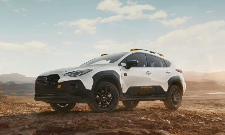 2026 Subaru Crosstrek Wilderness Exterior On Rocky Cliffs