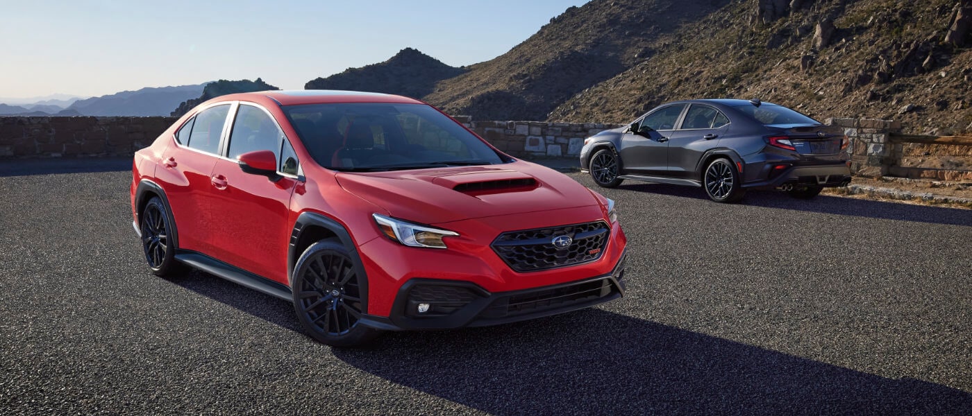 2026 Subaru WRX Exterior Two Parked At Mountain Outlook
