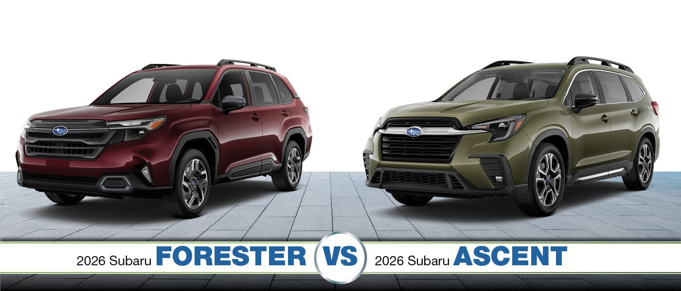 2026 Subaru Forester vs. Ascent