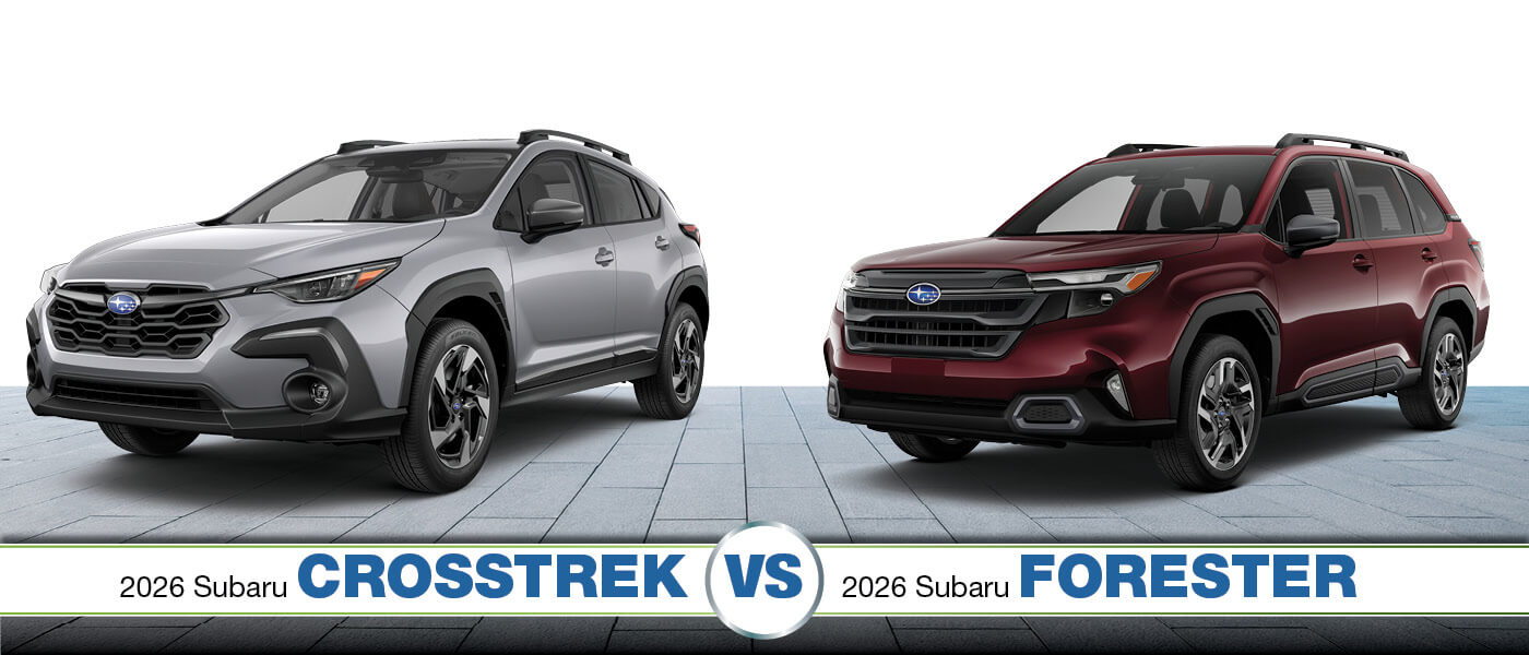 2026 Subaru Crosstrek vs. Forester