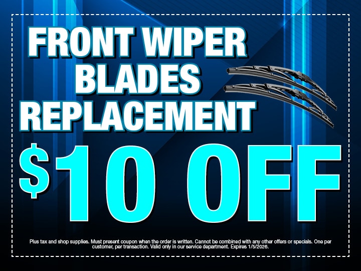 $10 Off Front Wiper Blades Replacement