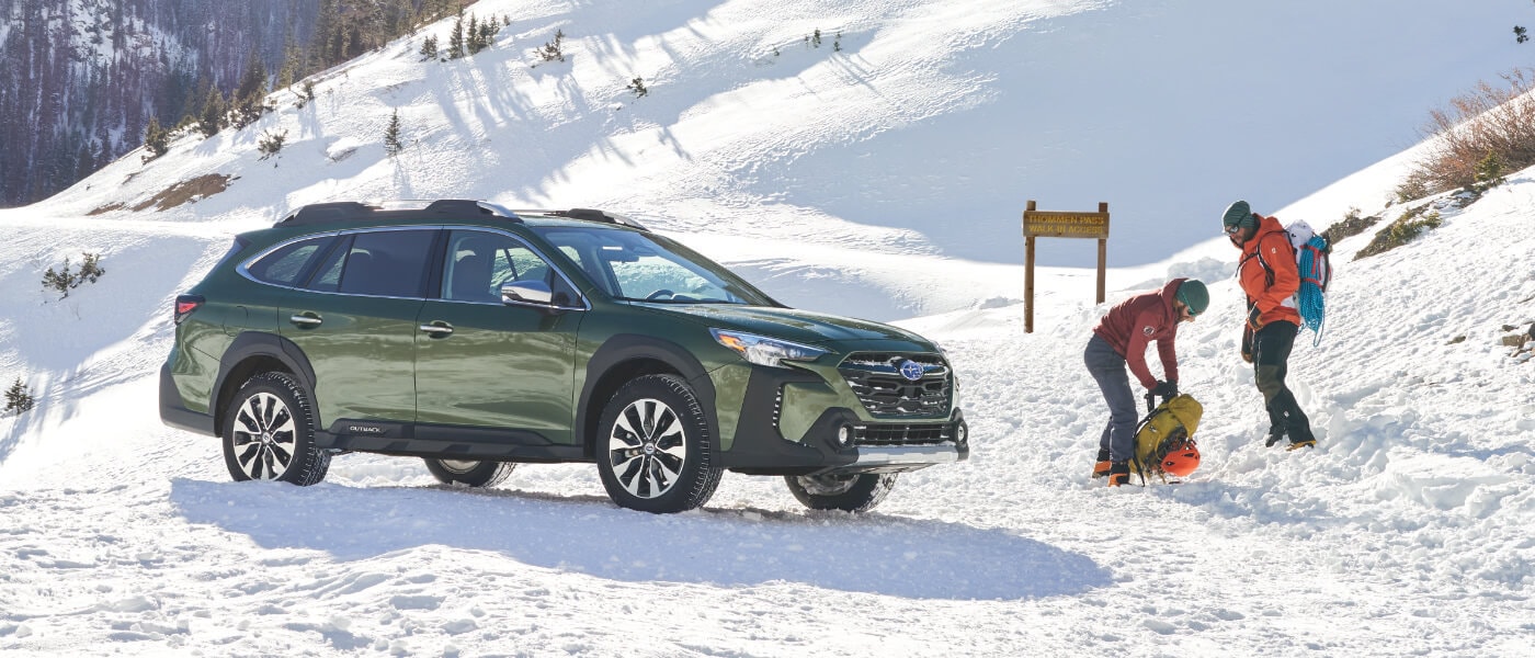 2025 Subaru Outback Exterior On Snowy Mountainside