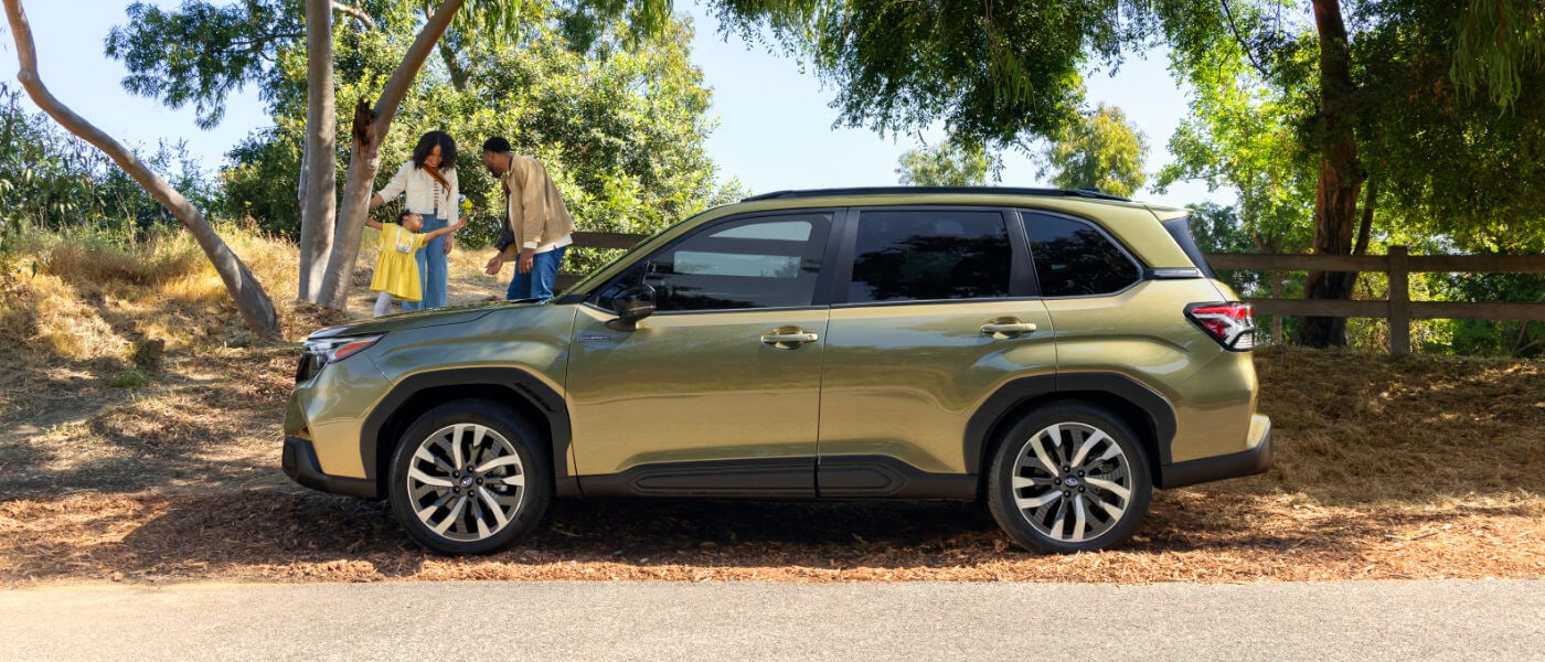 2026 Subaru Forester Hybrid Exterior Side View By Lake