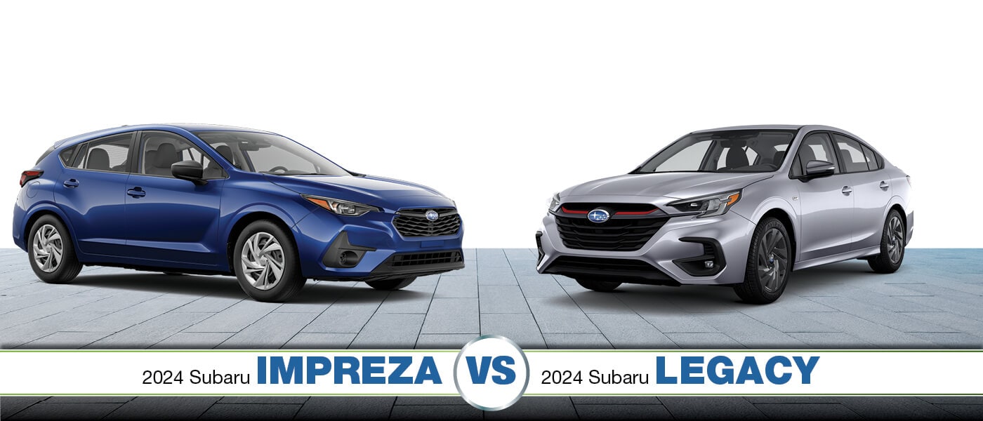 2024 Subaru Impreza vs. Legacy