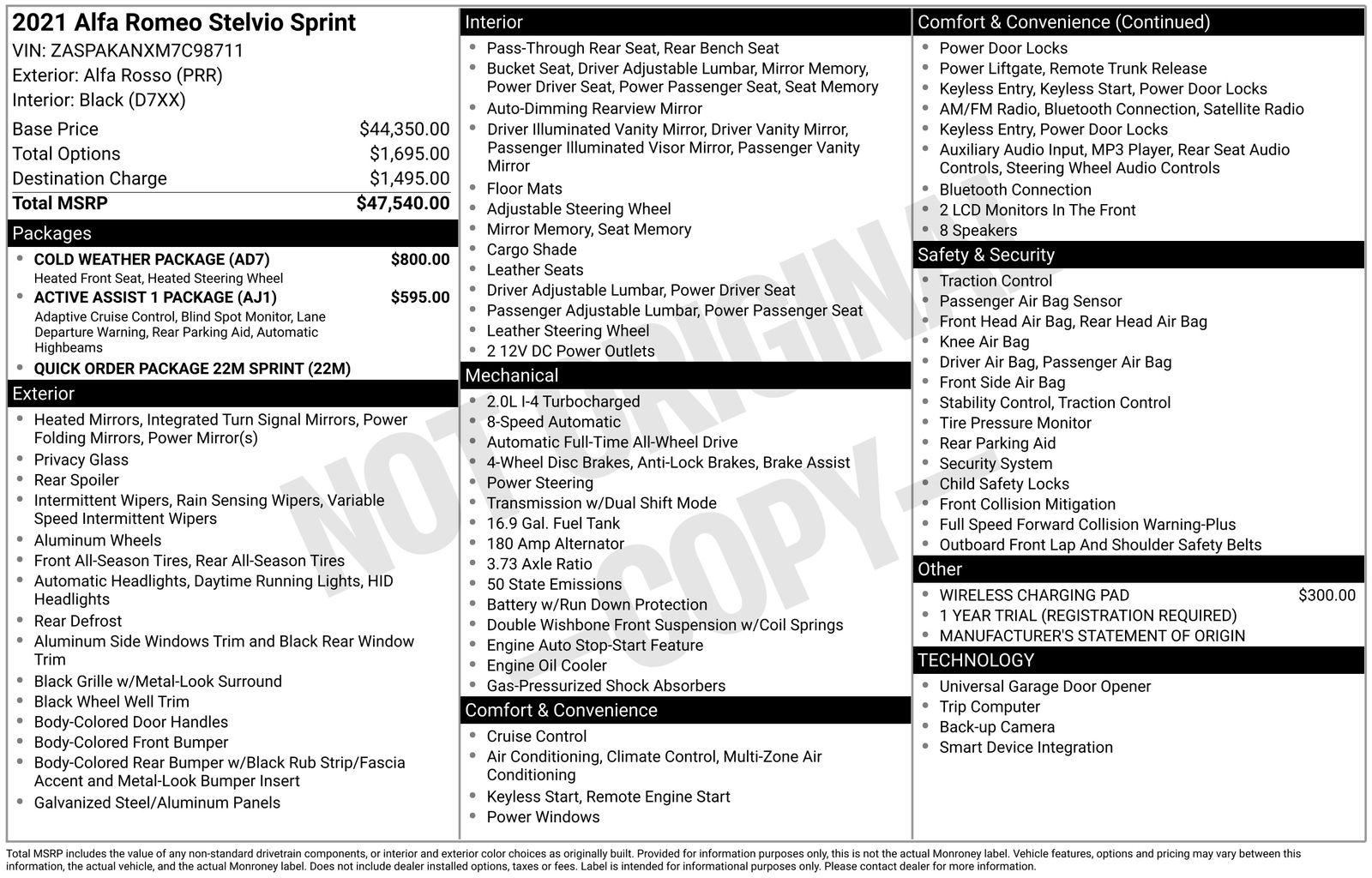 2021 Alfa Romeo Stelvio Base