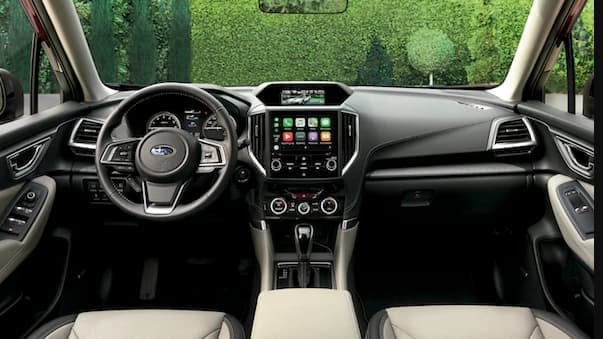 The dashboard of the Subaru Forester