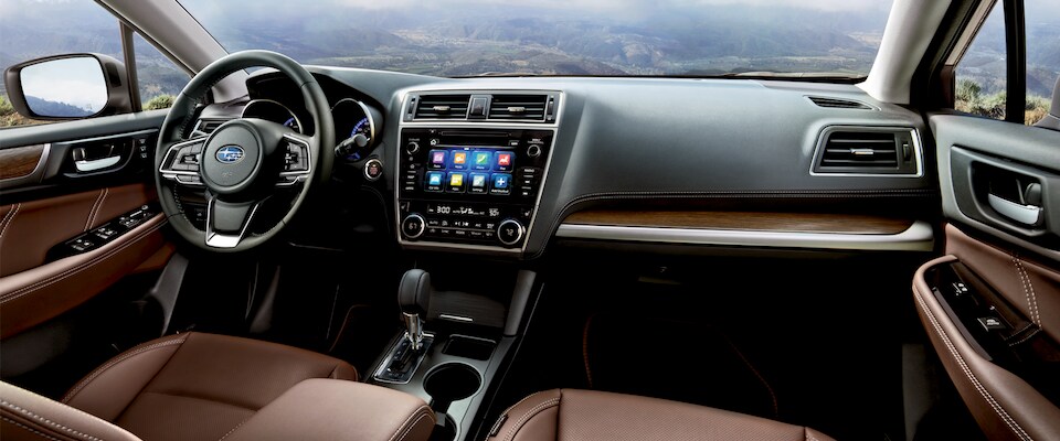 Interior shot of the 2019 Subaru Outback dashboard