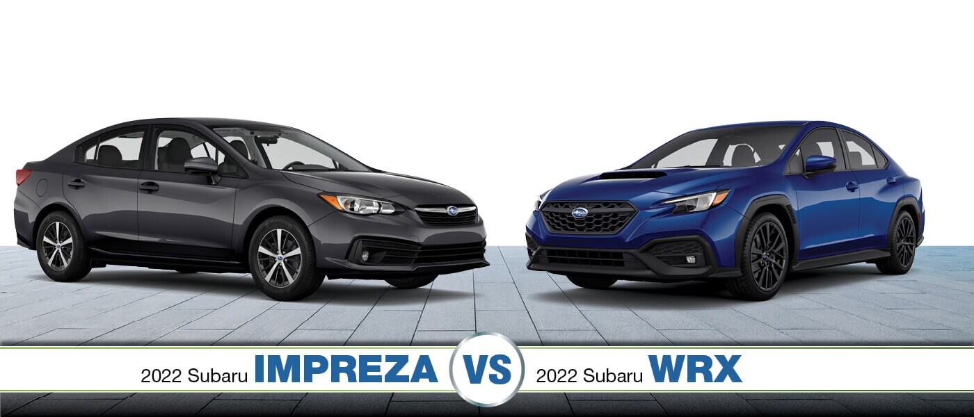 2022 Subaru Impreza vs. Subaru WRX