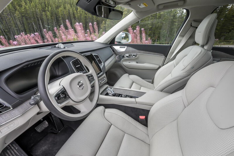 Interior of a 2020 Volvo XC90