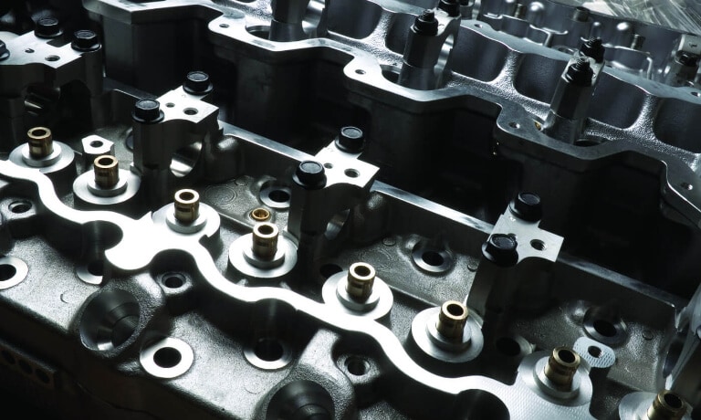 Exposed Engine Heads