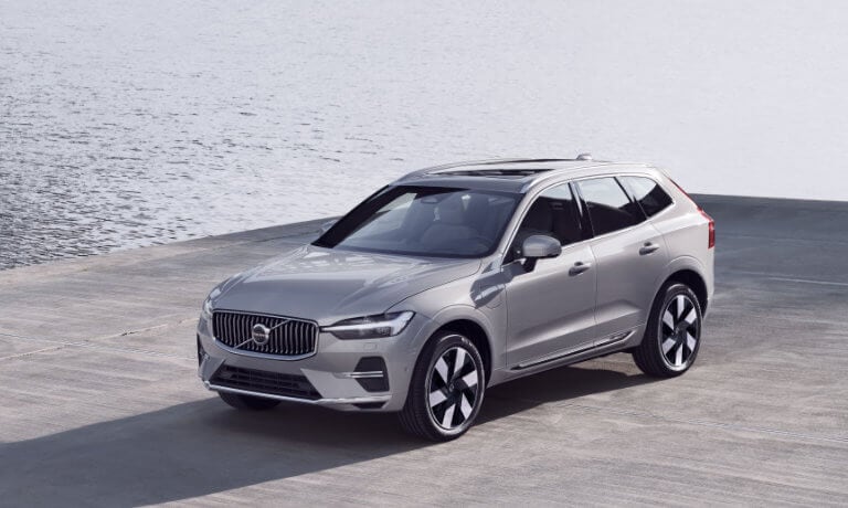 2023 Volvo XC60 Recharge Exterior On Concrete Pier