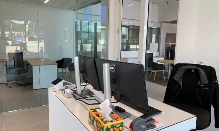 McLaughlin Volvo Interior Office With Computer