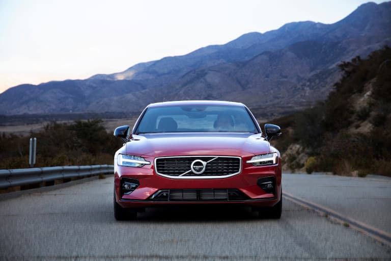 2020 Volvo S60 driving head-on