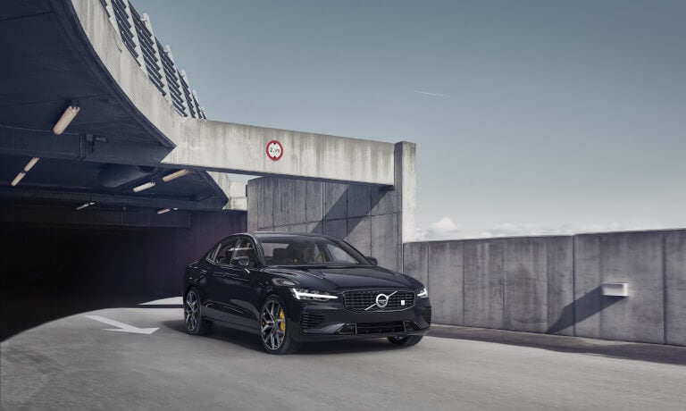 Volvo S60 Recharge driving out of tunnel