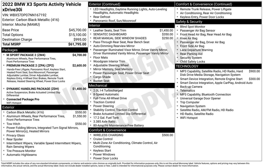 Used 2022 BMW X3 xDrive30i SUV